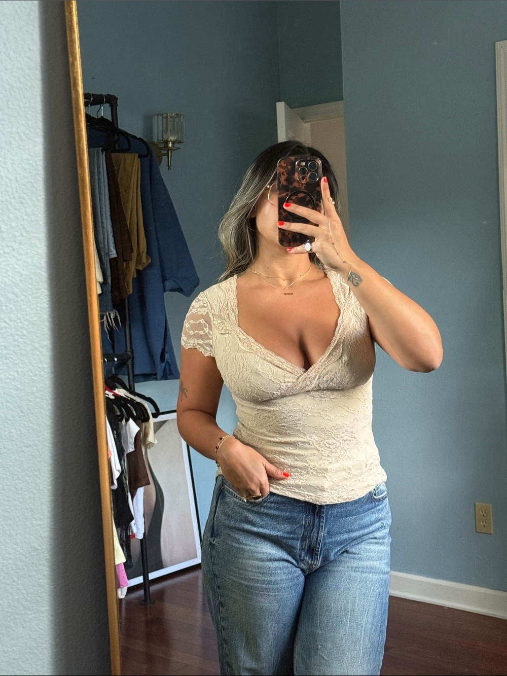 vintage lace top